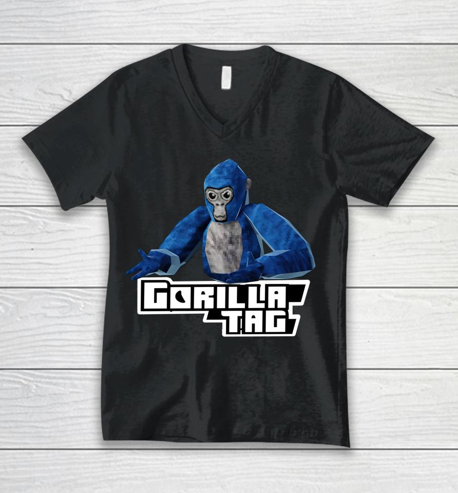 Gorilla Tag Shirt, Gorilla Tag Merch Monke Boys Gifts Unisex V-Neck T-Shirt
