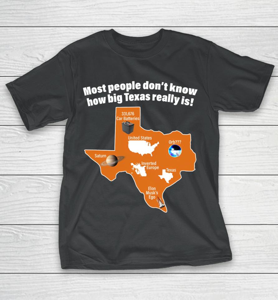 Got Funny Most People Don't Know How Big Texas Really Is T-Shirt