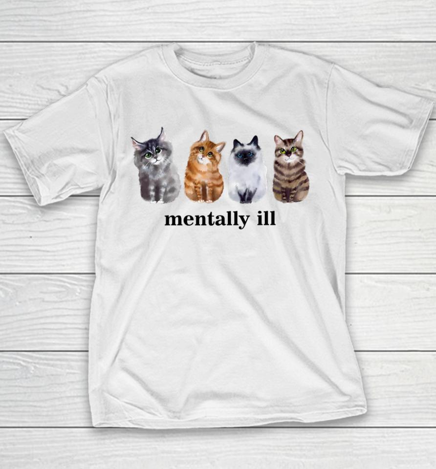 Gotfunny Mentally Ill Cats Tee Youth T-Shirt