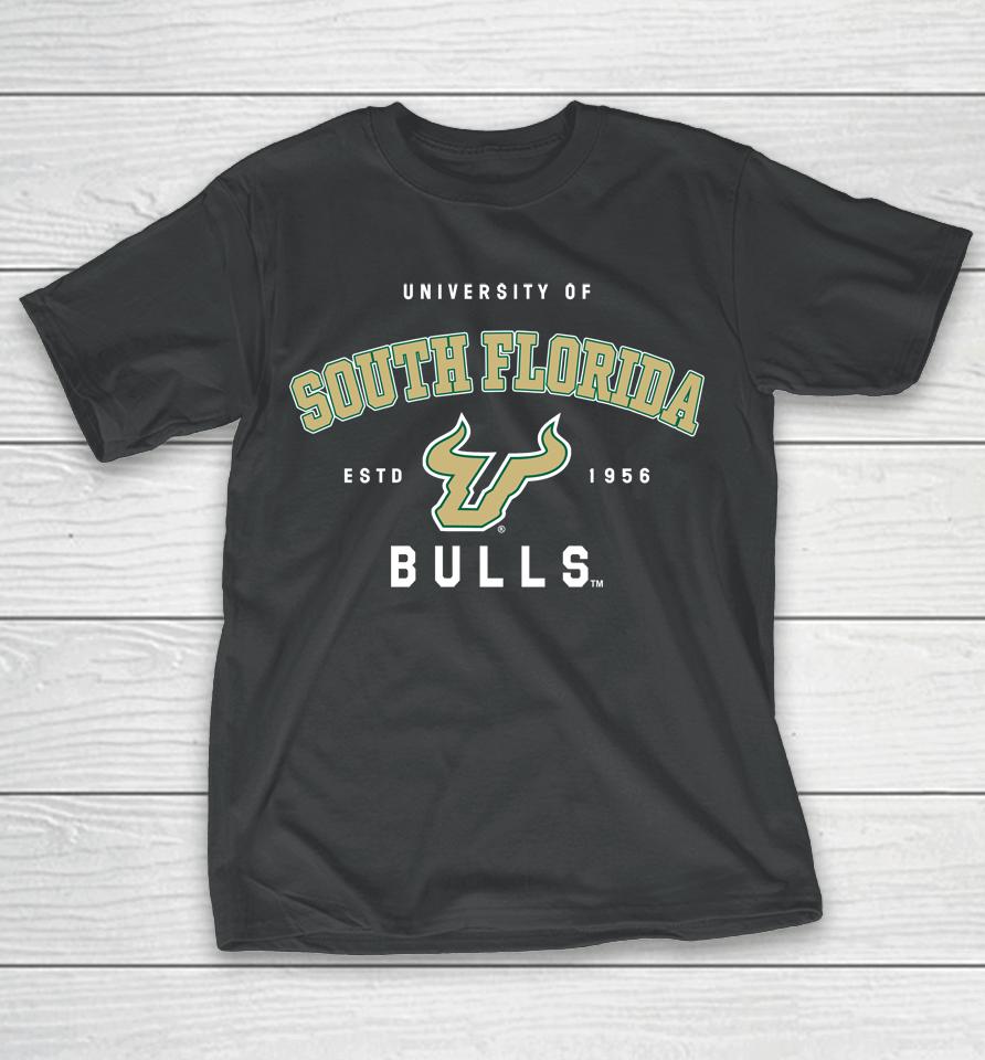Gousf Bulls Shop Men's Ncaa South Florida Bulls Team Creator Estd 1956 T-Shirt
