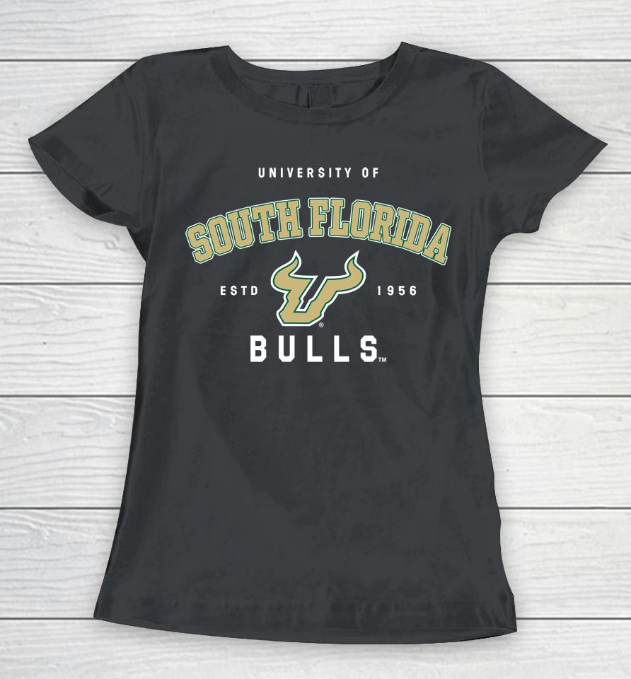 Gousf Bulls Shop Men's Ncaa South Florida Bulls Team Creator Estd 1956 Women T-Shirt