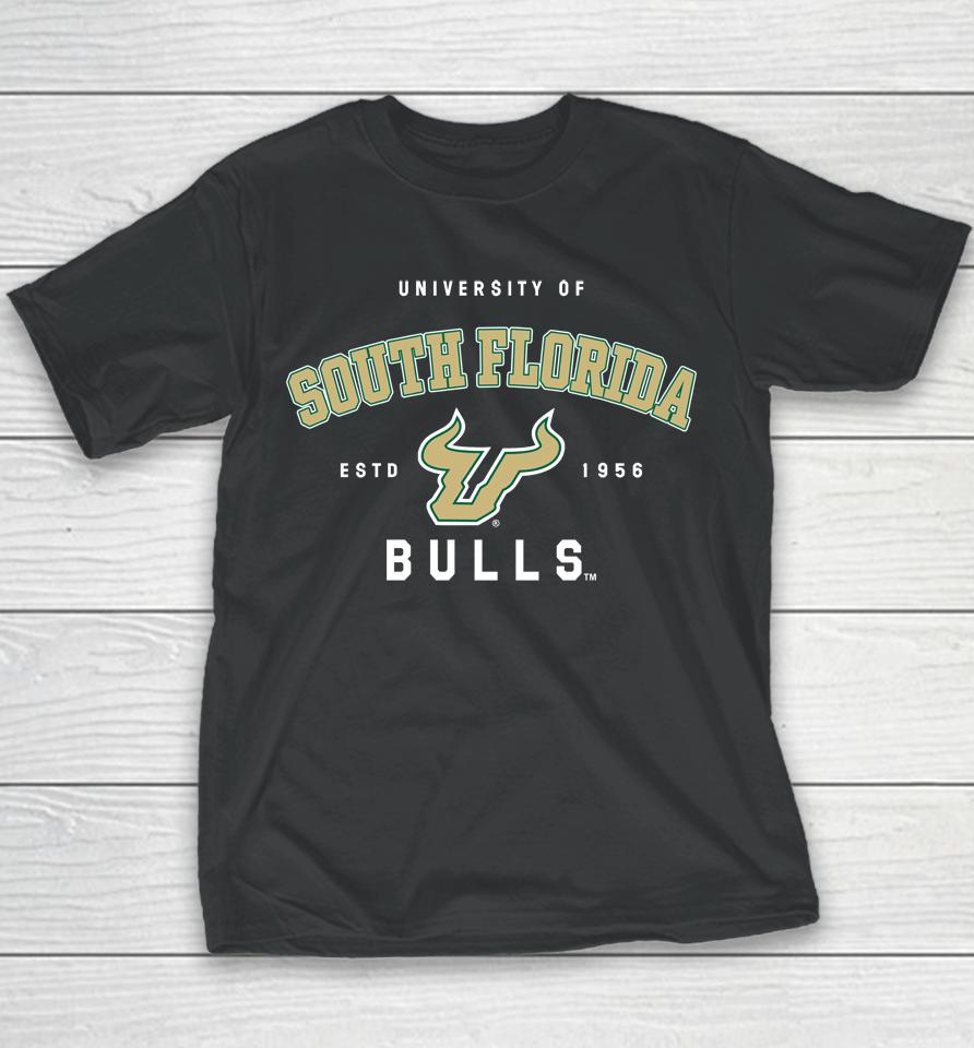 Gousf Bulls Shop Men's Ncaa South Florida Bulls Team Creator Estd 1956 Youth T-Shirt