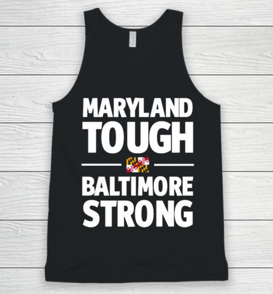 Gov Wes Moore Maryland Tough Baltimore Strong Unisex Tank Top