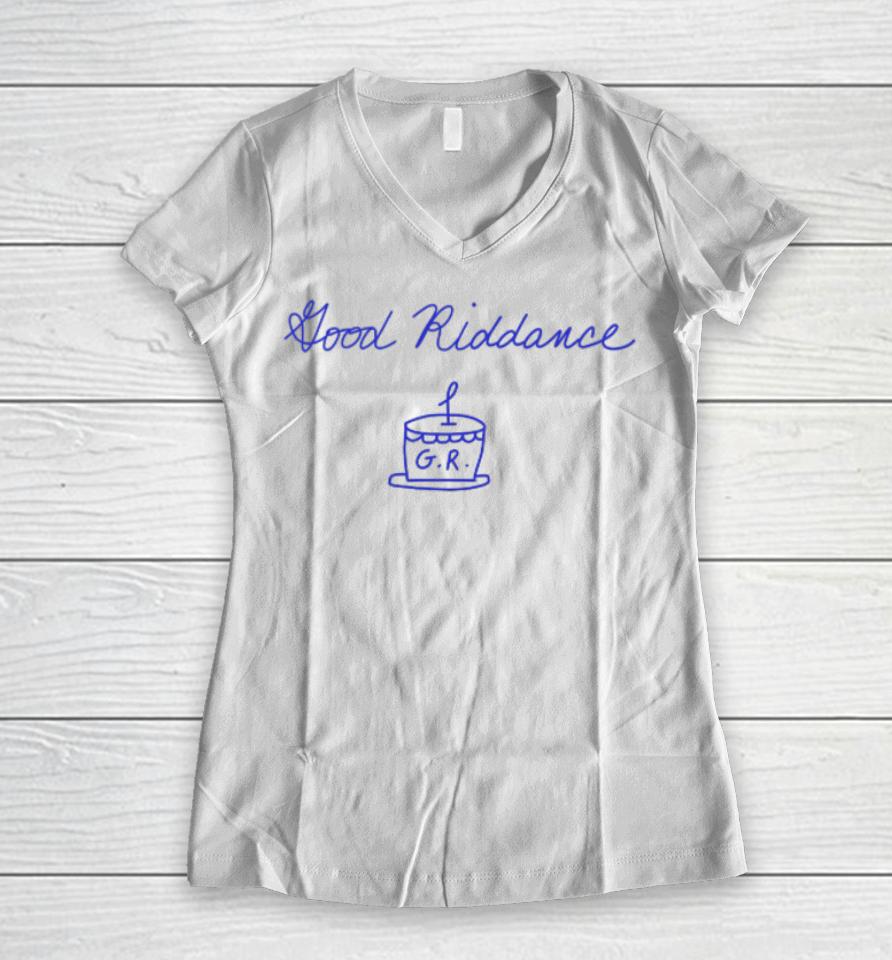 Gracie Abrams Good Riddance 1St Anniversary Women V-Neck T-Shirt