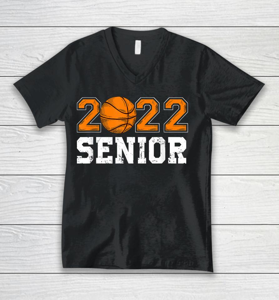 Graduate Senior Class 2022 Graduation Basketball Player Unisex V-Neck T-Shirt
