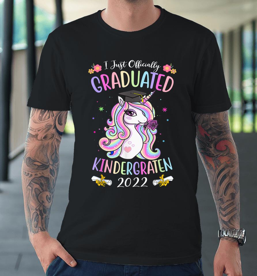 Graduated Kindergarten Graduation 2022 Magical Unicorn Premium T-Shirt