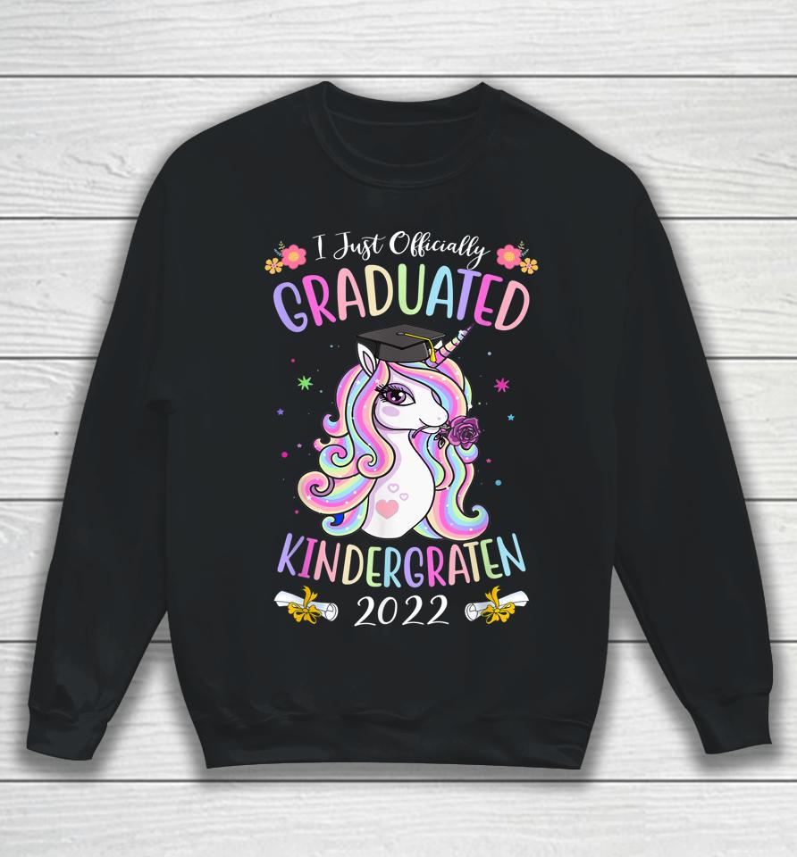 Graduated Kindergarten Graduation 2022 Magical Unicorn Sweatshirt