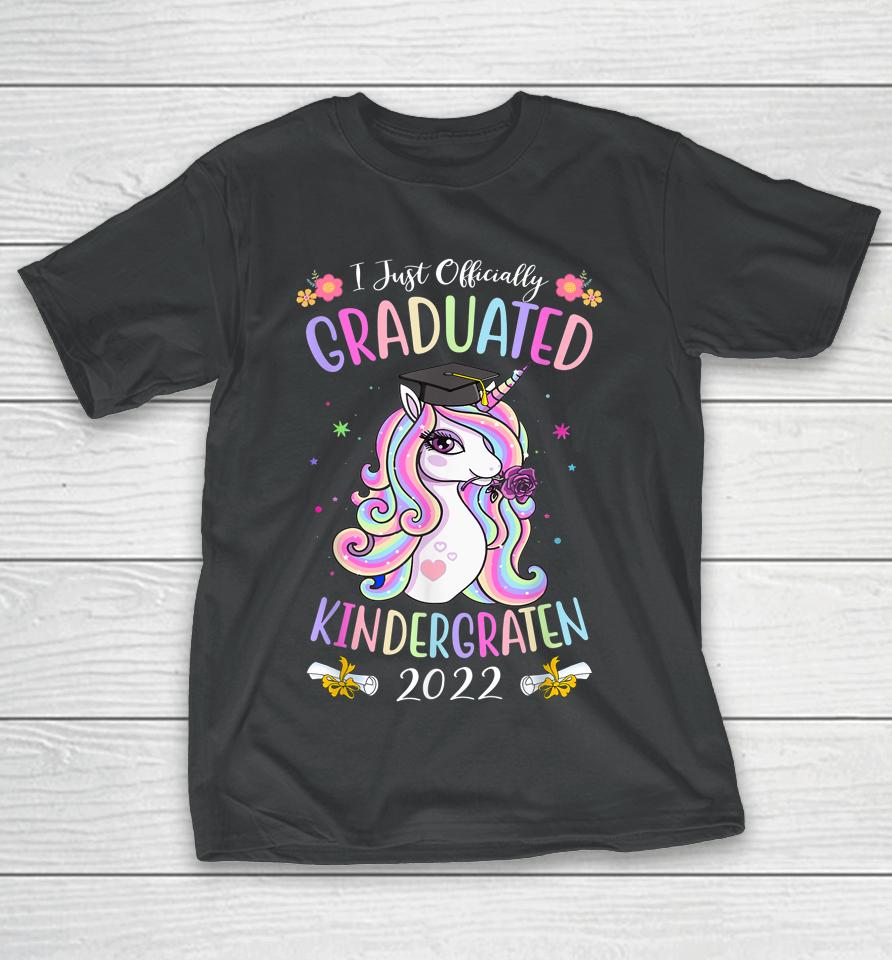 Graduated Kindergarten Graduation 2022 Magical Unicorn T-Shirt
