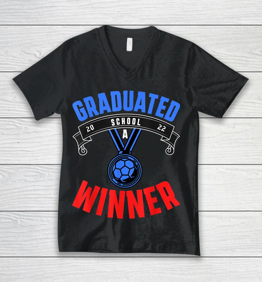 Graduated School A Winner Unisex V-Neck T-Shirt