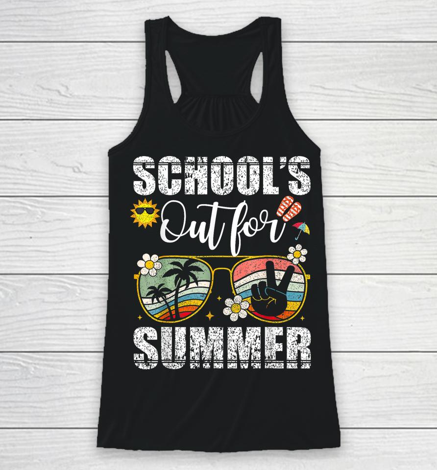 Graduation Gift Schools Out For Summer Students Teacher Racerback Tank