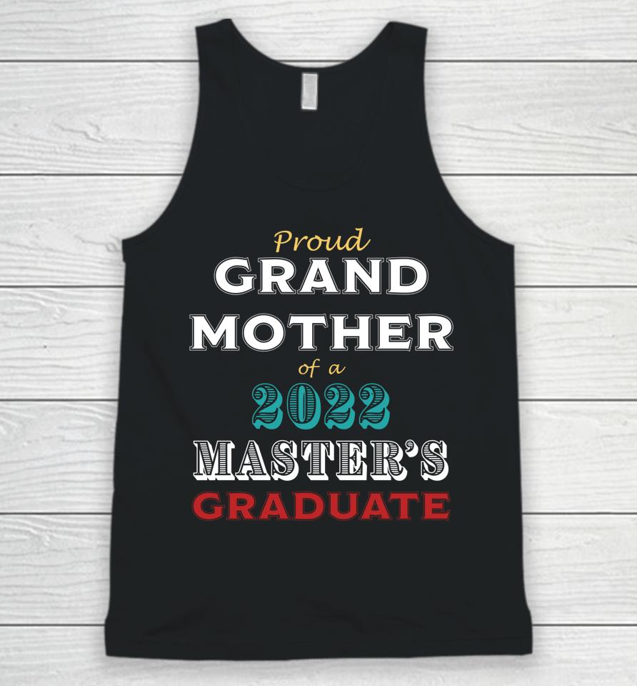 Graduation Proud Grandmother Of A Master's Graduate Unisex Tank Top