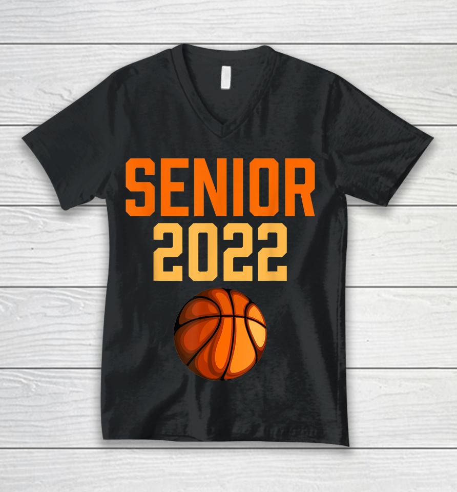 Graduation Senior Class 2022 Basketball Player Senior 2022 Unisex V-Neck T-Shirt