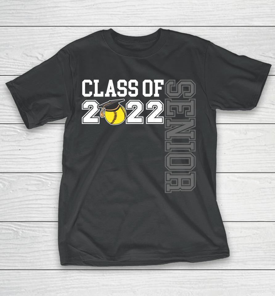 Graduation Senior Class 2022 Graduate Softball T-Shirt