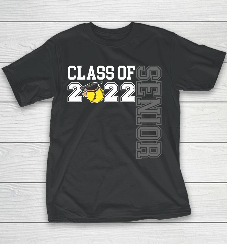 Graduation Senior Class 2022 Graduate Softball Youth T-Shirt