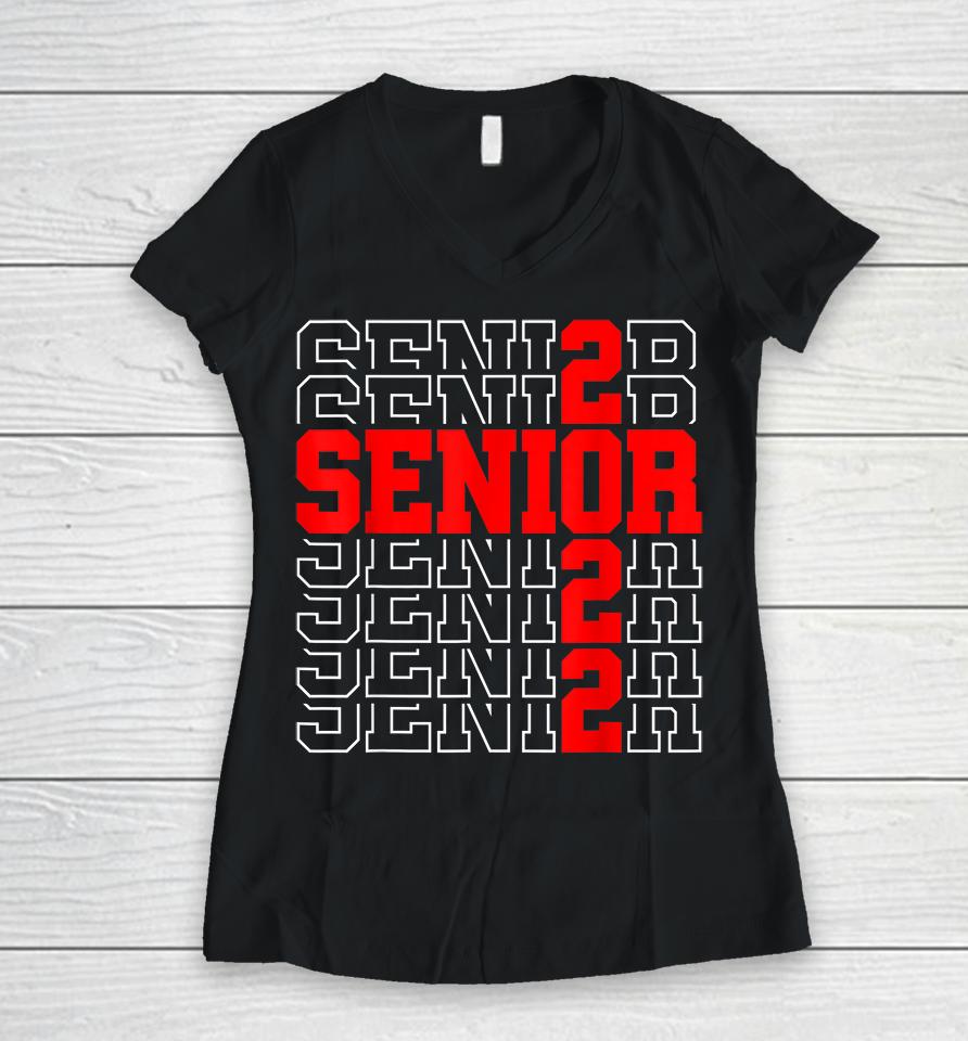 Graduation Senior Class Of 2022 Women V-Neck T-Shirt