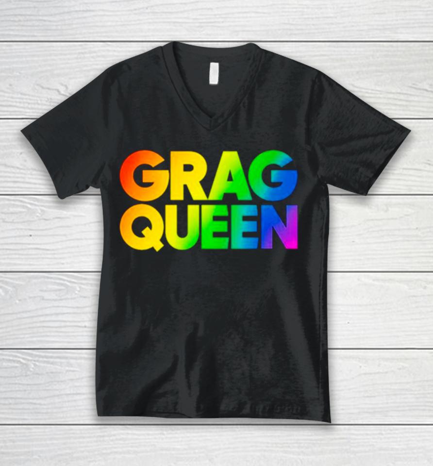 Grag Queen Rainbow Unisex V-Neck T-Shirt