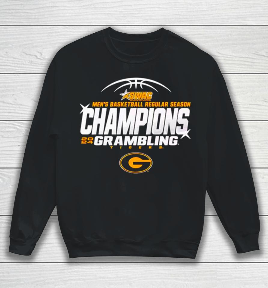 Grambling State Tigers 2024 Swac Men’s Basketball Regular Season Champions Sweatshirt