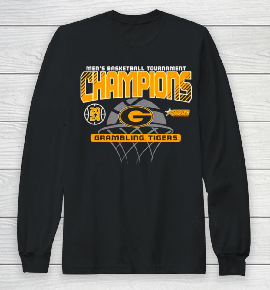 Grambling State Tigers 2024 Swac Tournament Champions Long Sleeve T-Shirt