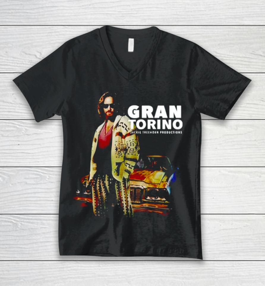 Gran Torino Jackie Treemore Productions Unisex V-Neck T-Shirt