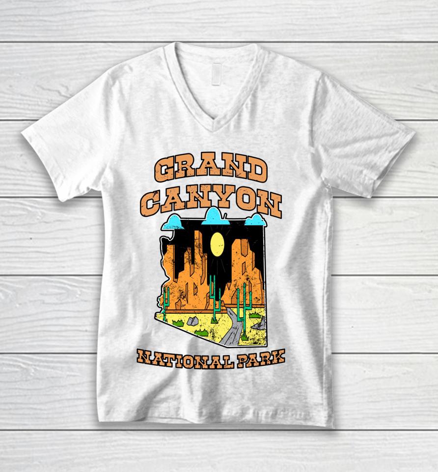 Grand Canyon Arizona Us National Park Travel Hiking Unisex V-Neck T-Shirt