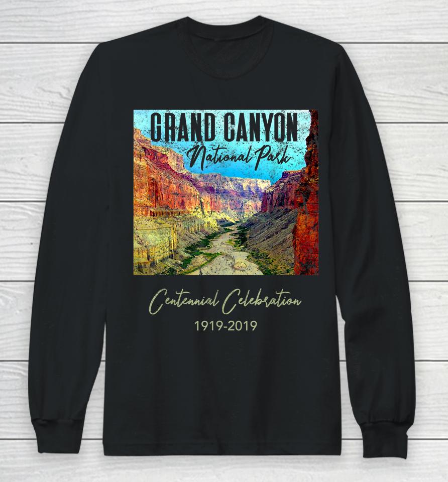 Grand Canyon National Park Centennial Celebration Graphic Long Sleeve T-Shirt
