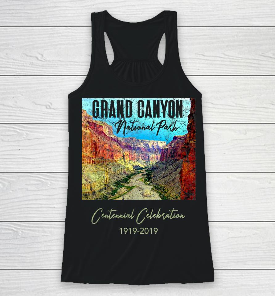 Grand Canyon National Park Centennial Celebration Graphic Racerback Tank