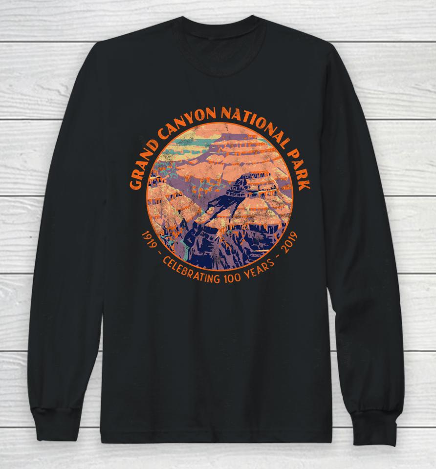 Grand Canyon National Park Centennial Distressed Souvenir Long Sleeve T-Shirt