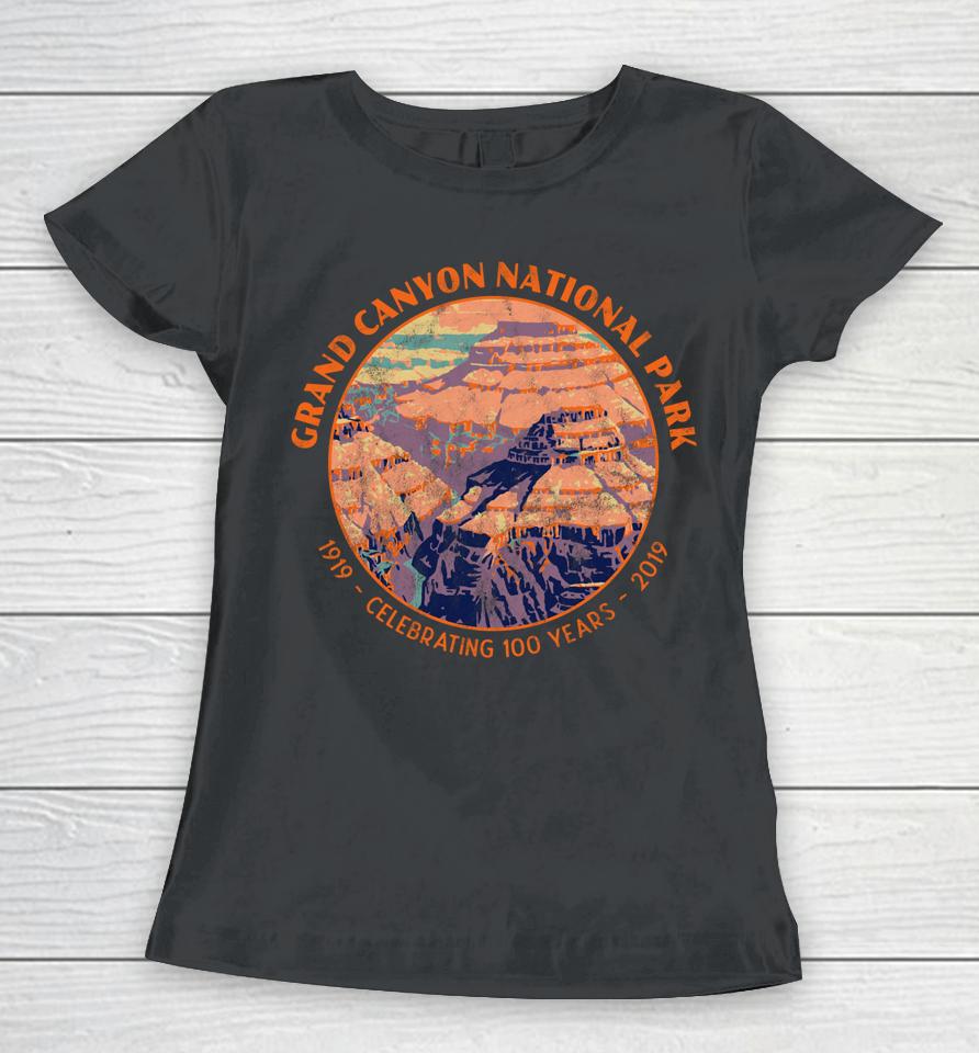 Grand Canyon National Park Centennial Distressed Souvenir Women T-Shirt