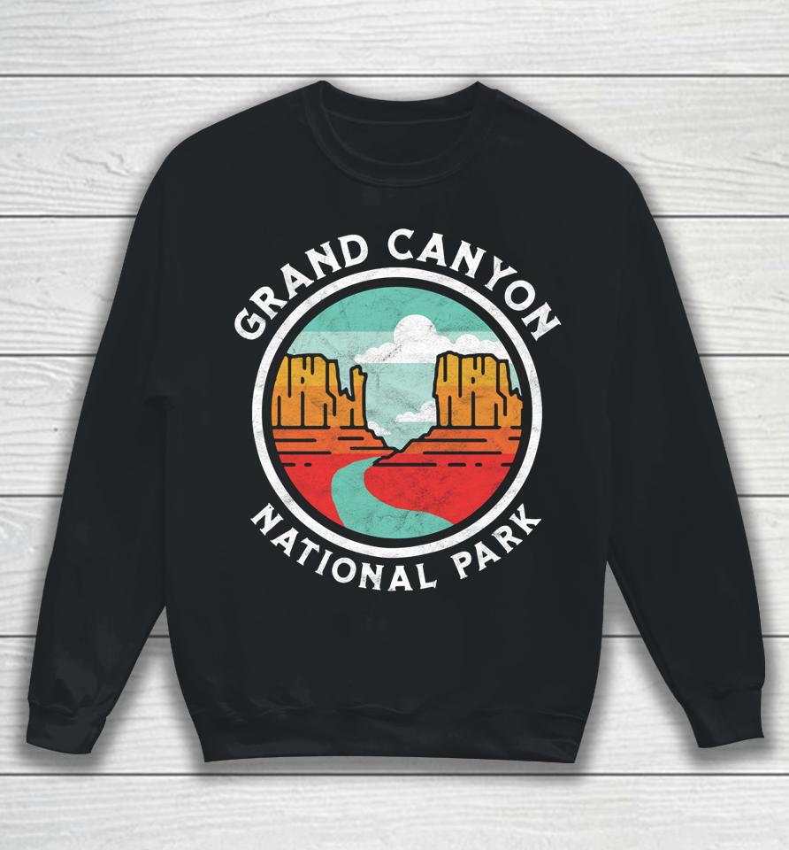 Grand Canyon Vintage Seal Souvenir Retro Graphic Sweatshirt