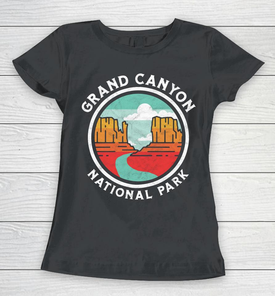Grand Canyon Vintage Seal Souvenir Retro Graphic Women T-Shirt