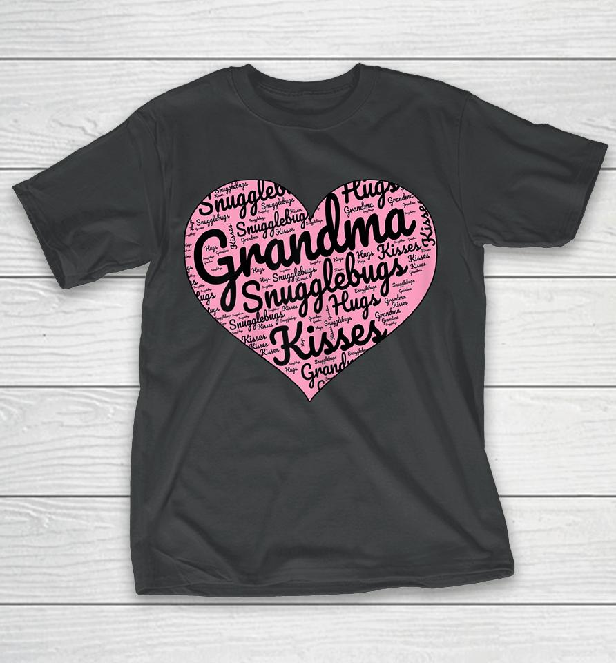 Grandma Loved Blessed Heart Grandmother Gift Birthday T-Shirt