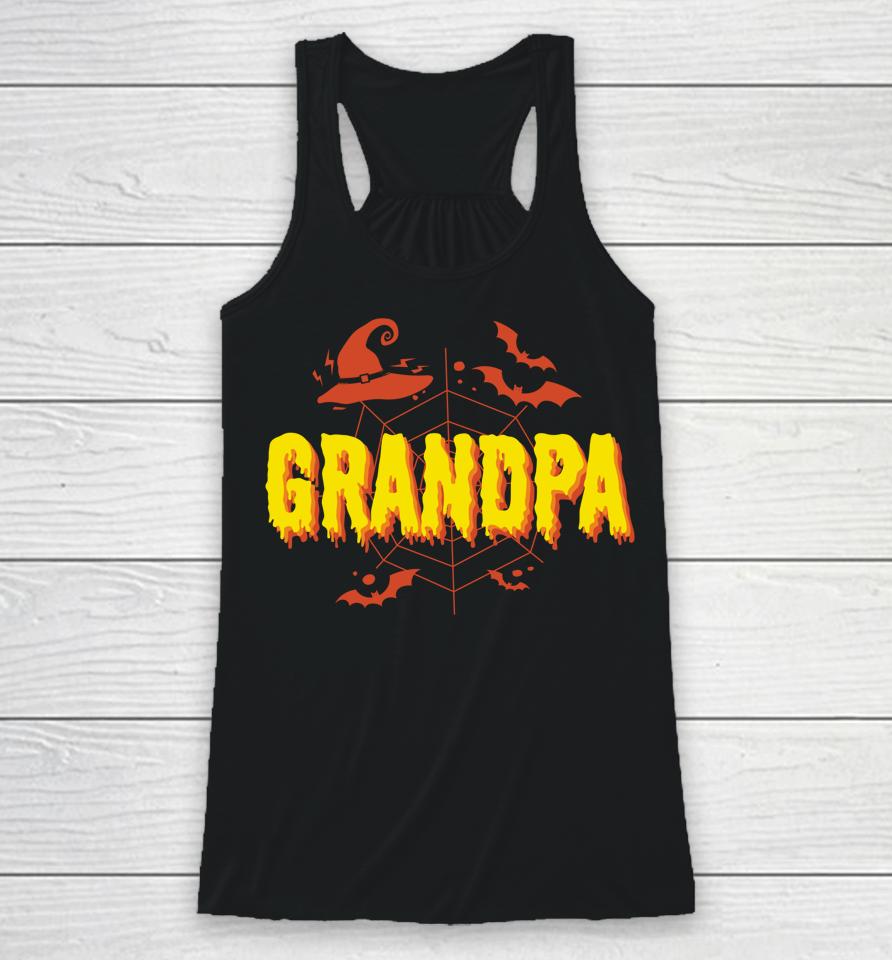 Grandpa Halloween Costume Family Matching Halloween Racerback Tank