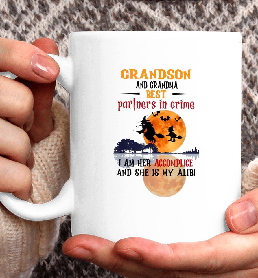 Grandson And Grandma Partners In Crime I Am Her Accomplice Coffee Mug
