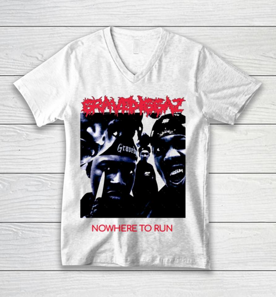 Gravediggaz Nowhere To Run 90S Hip Hop Black Men Fashion For Women Old Fashioned Trending Tee Girls Unisex V-Neck T-Shirt