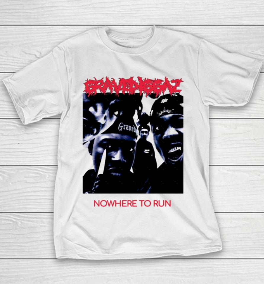 Gravediggaz Nowhere To Run 90S Hip Hop Black Men Fashion For Women Old Fashioned Trending Tee Girls Youth T-Shirt
