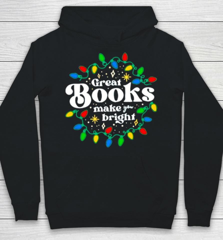 Great Books Make You Bright Christmas Lights Hoodie