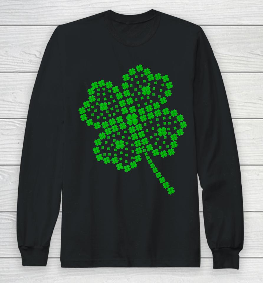 Great Lucky Four Leaf Clover St Patrick's Day Matching Family Long Sleeve T-Shirt