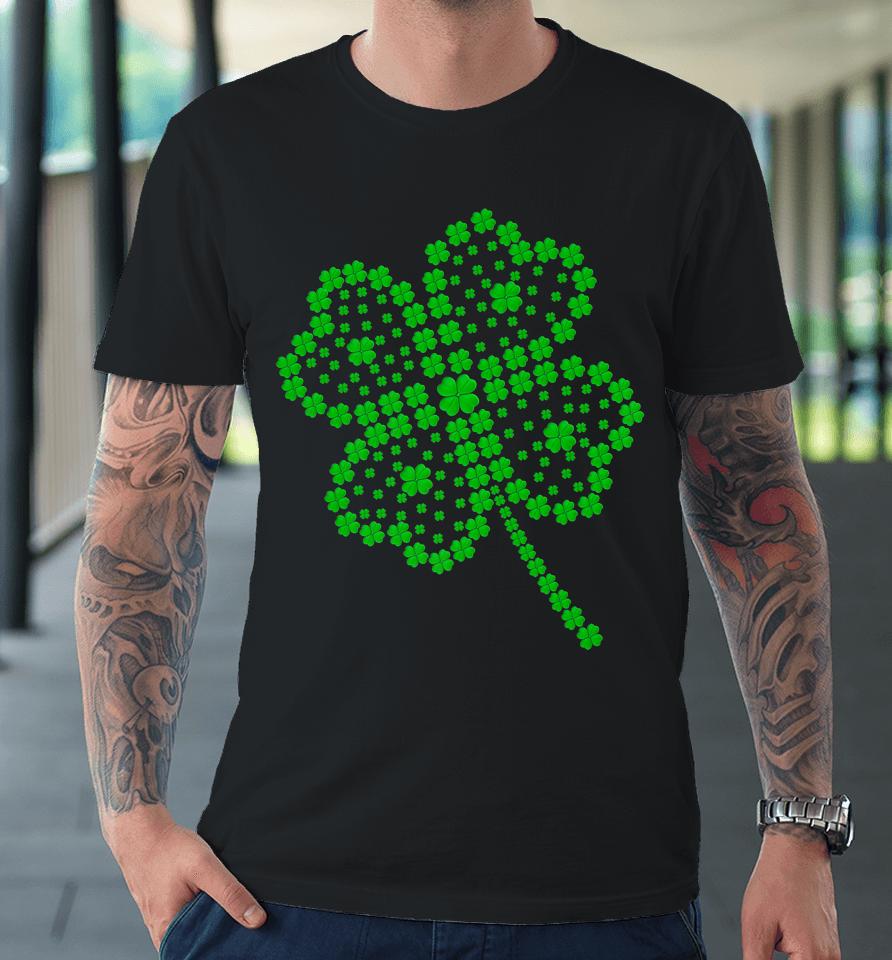 Great Lucky Four Leaf Clover St Patrick's Day Matching Family Premium T-Shirt
