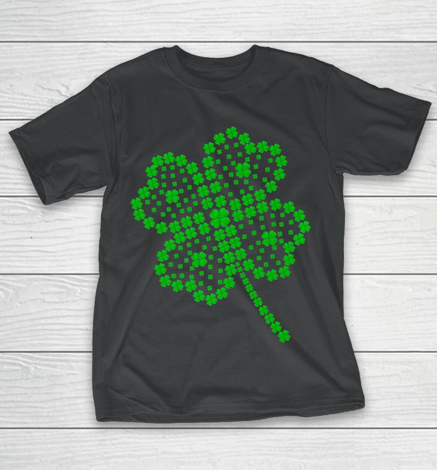 Great Lucky Four Leaf Clover St Patrick's Day Matching Family T-Shirt