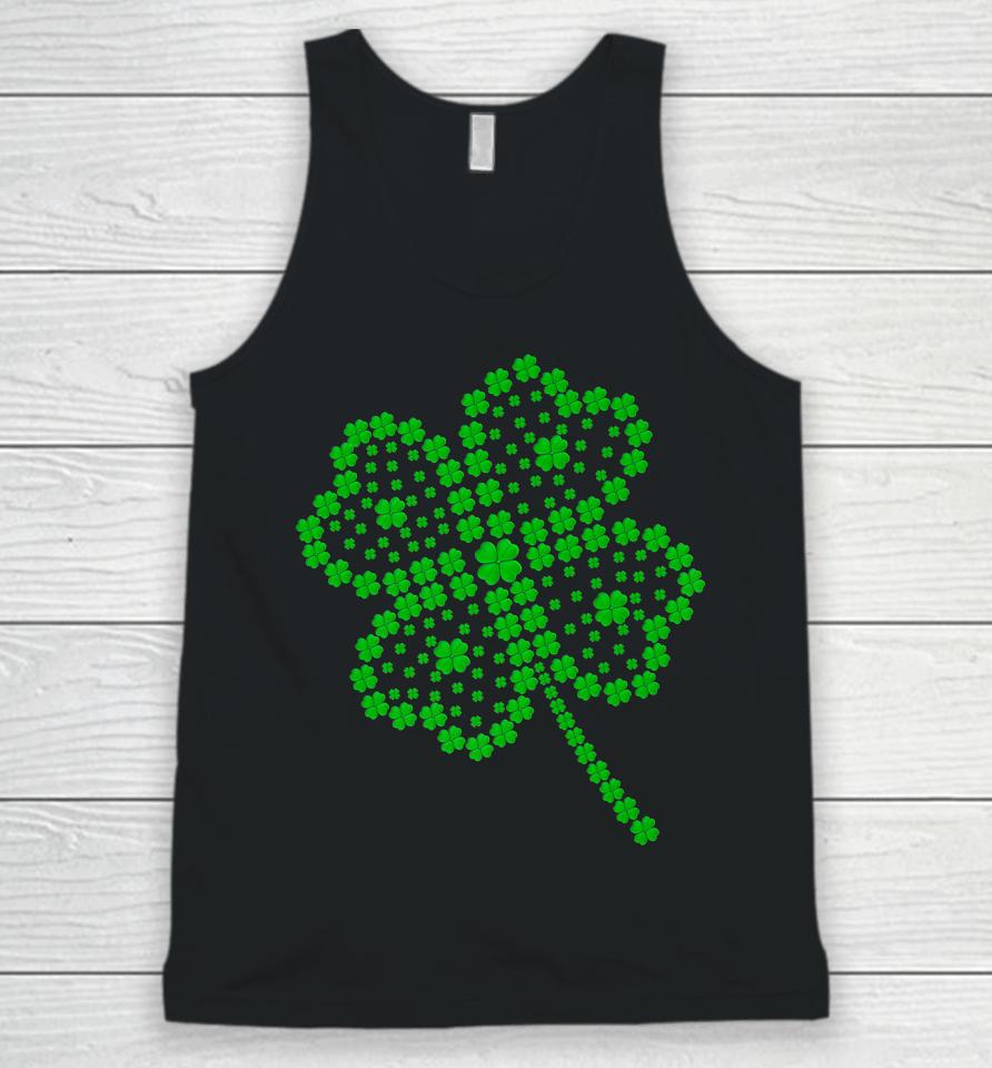 Great Lucky Four Leaf Clover St Patrick's Day Matching Family Unisex Tank Top