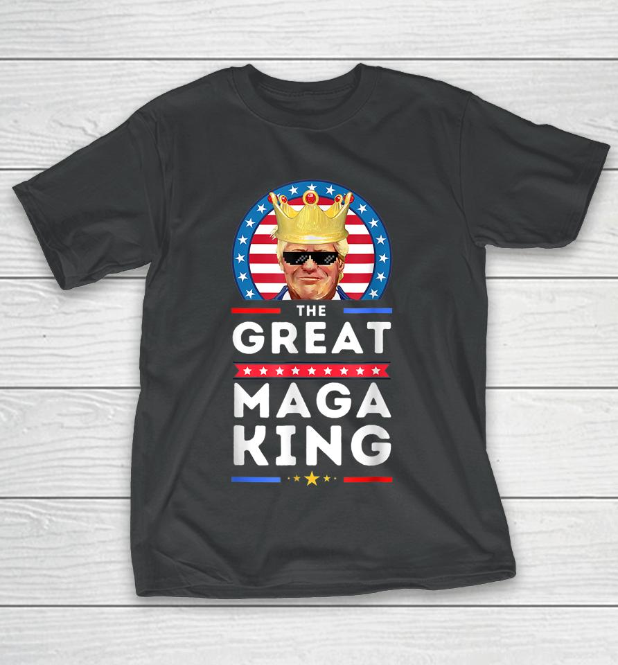 Great Maga King Trump Biden Political Ultra Mega Proud T-Shirt