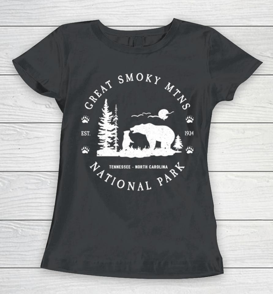 Great Smoky Mountains National Park Est 1934 Women T-Shirt