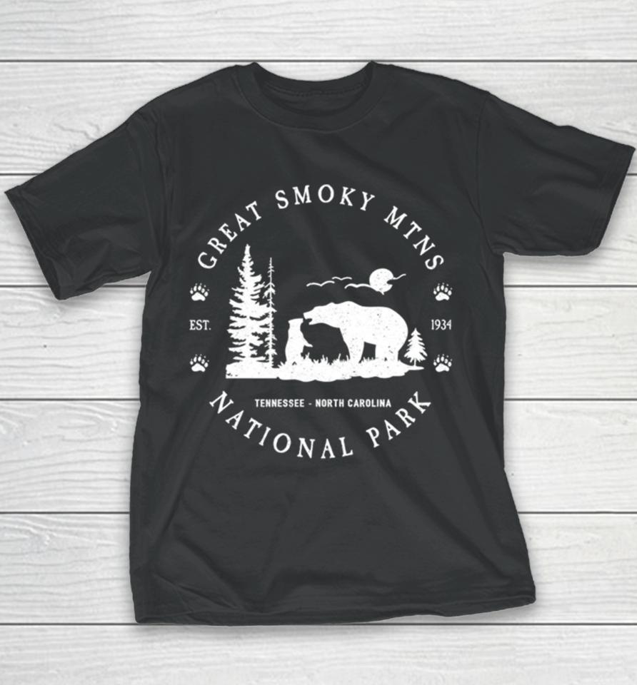 Great Smoky Mountains National Park Est 1934 Youth T-Shirt