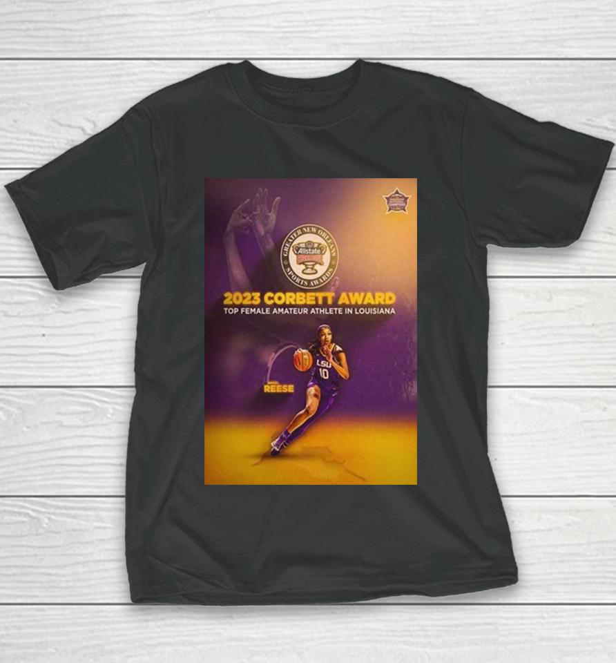 Greater New Orleans Sports Awards 2023 Corbett Award Top Female Amateur Athlete In Louisiana Angel Reese Youth T-Shirt