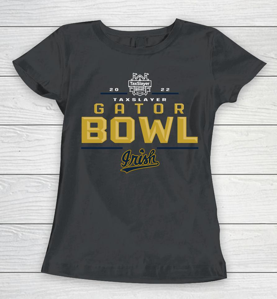 Green 2022 Gator Bowl Notre Dame Irish Women T-Shirt