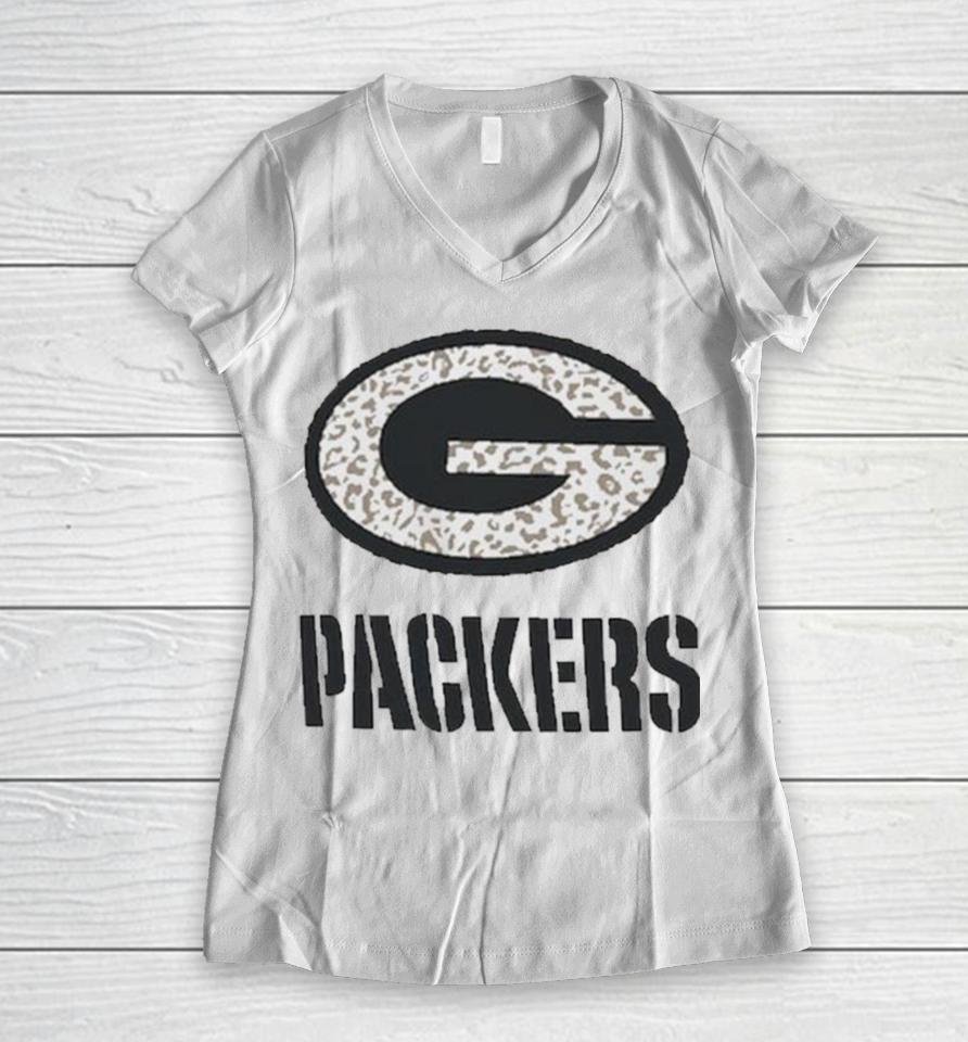 Green Bay Packers ’47 Women’s Panthera Frankie Women V-Neck T-Shirt