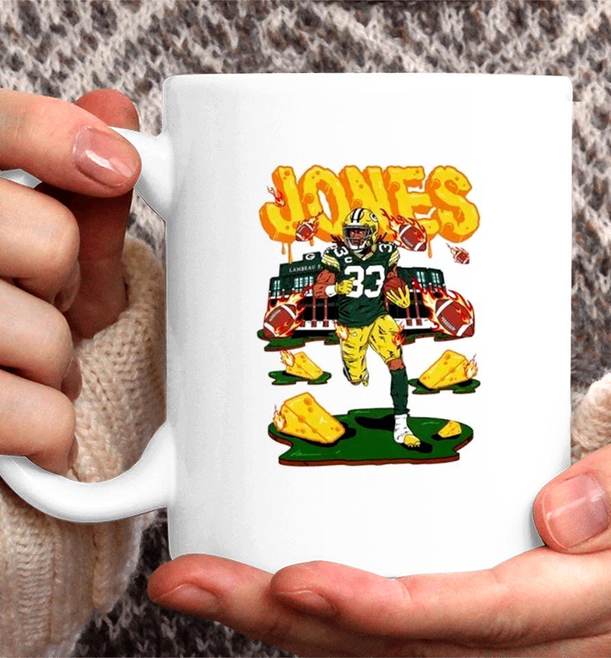 Green Bay Packers Aaron Jones Lamare Field Stadium Coffee Mug