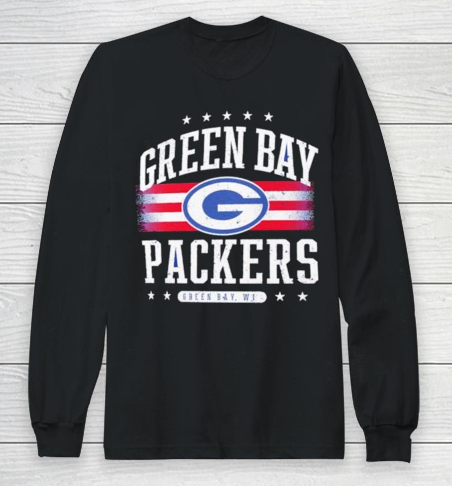 Green Bay Packers Americana Logo Long Sleeve T-Shirt