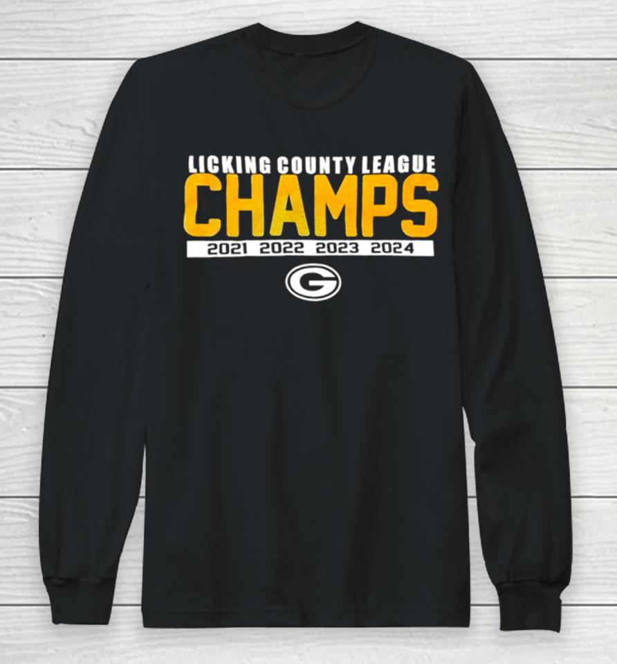 Green Bay Packers Licking County League Champs 4 Time Long Sleeve T-Shirt