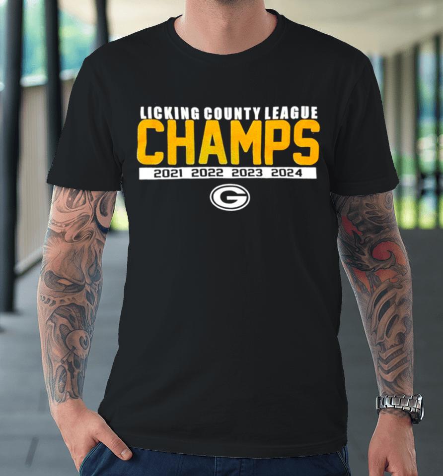 Green Bay Packers Licking County League Champs 4 Time Premium T-Shirt